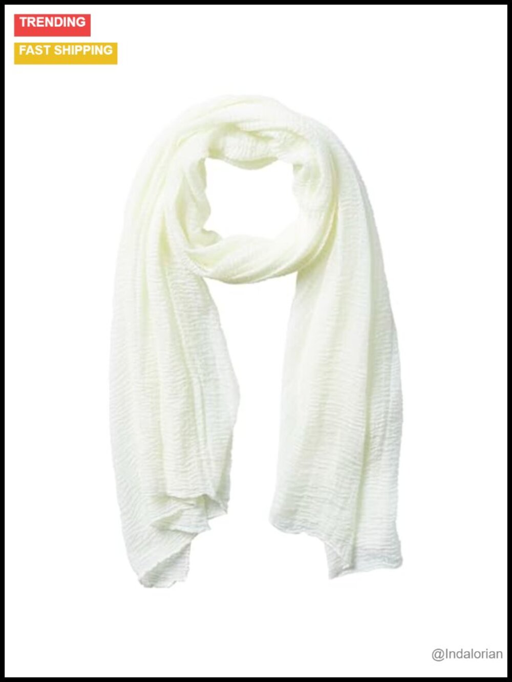 Lightweight Insect Shield Scarf 38x70" Poly Cotton
